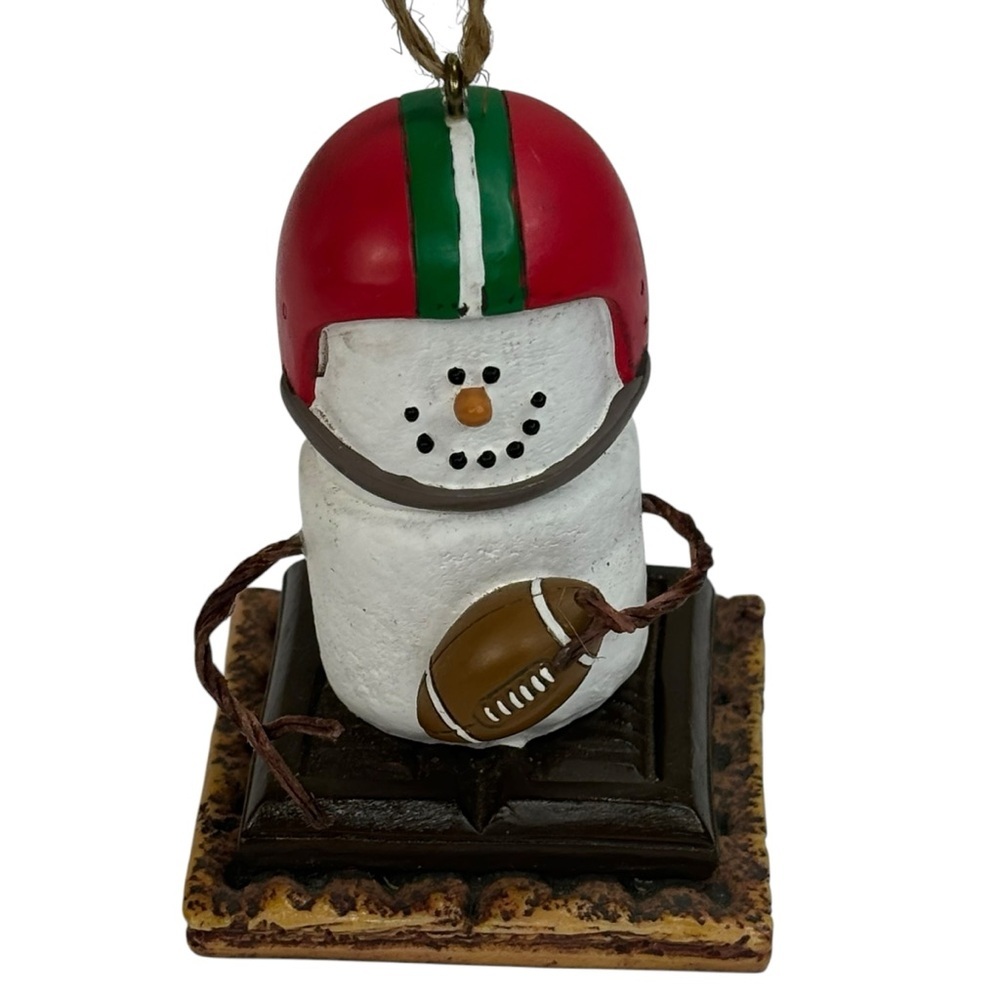 New Midwest Original S’more Football Player Ornament + Kurt Adler #1 Champ Boy